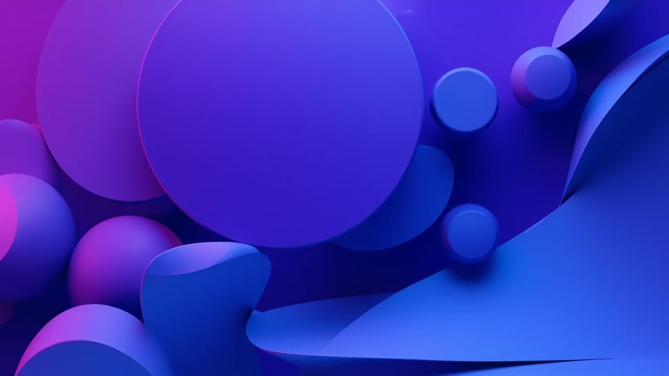 Abstract shapes representing moments and formats in publishing